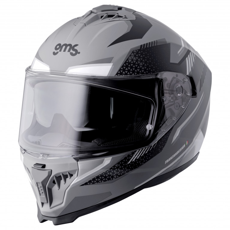 Full face helmet GMS GELERO ZG12701 matt grey-grey XS