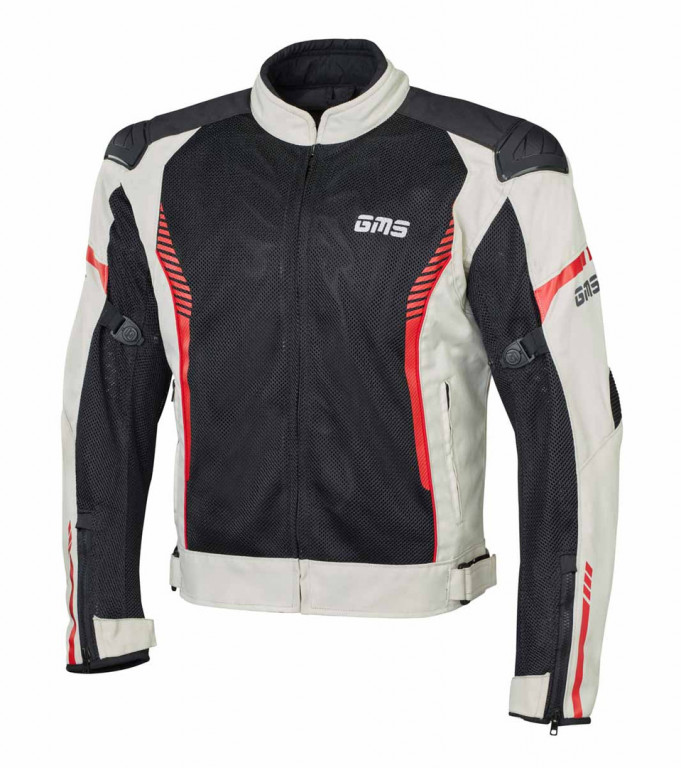Jacket GMS SAMU MESH ZG51005 beige-red-black S
