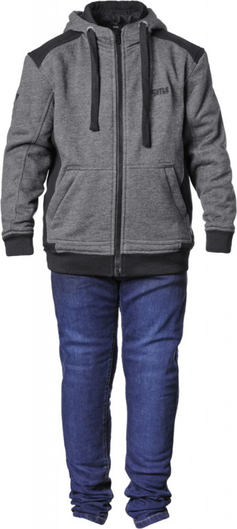 Kevlar hoodie GMS GRIZZLY JUNIOR ZG51800 black-grey 128