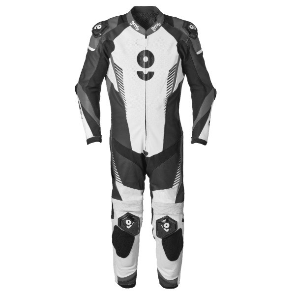 1 piece Leather Suit GMS GRC-1 ZG71000 black-white-grey 48H