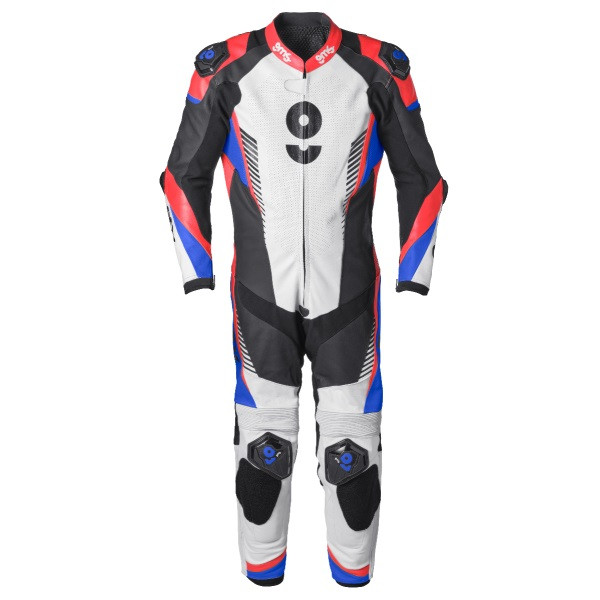 1 piece Leather Suit GMS GRC-1 ZG71000 black-blue-red 48H