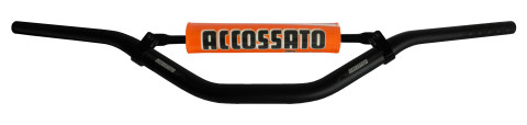 Handlebar ACCOSSATO aluminium, 28.5 mm Crni