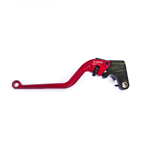 Clutch Lever ACCOSSATO ESY688H fixed CNC-worked aluminium, green