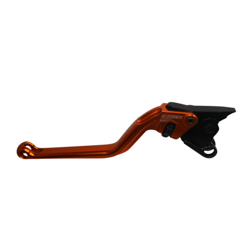 Clutch Lever ACCOSSATO ESC080 fixed CNC-worked aluminium, orange