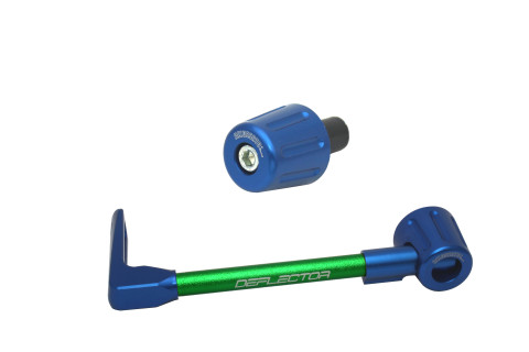 Lever guard in aluminium + right end ACCOSSATO DE005 with green hose and joint left
