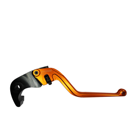 Brake lever ACCOSSATO EDF033 fixed CNC-worked aluminium, orange